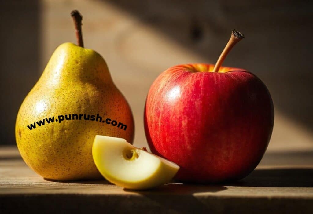 Apple and Pear Fruit Punchlines Puns