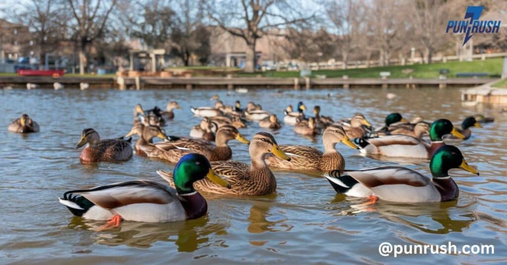 Group Duck fun Puns