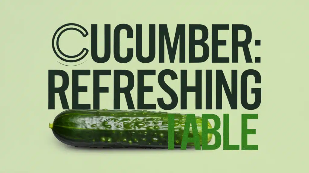 Cucumber: Refreshing vegetable Puns