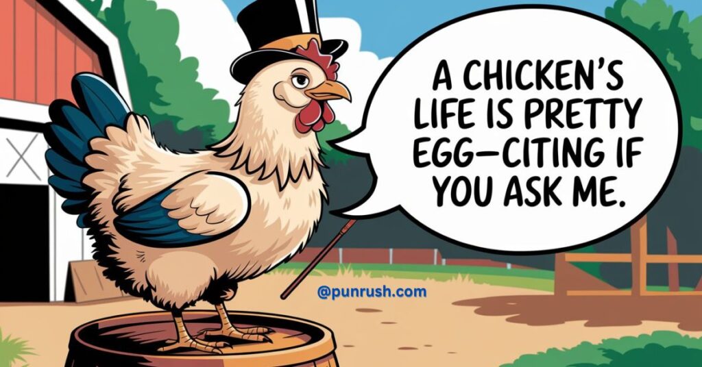 one liner chicken puns