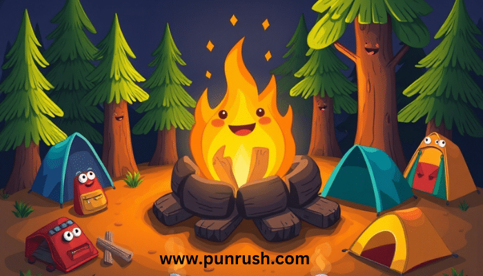 camping fire puns