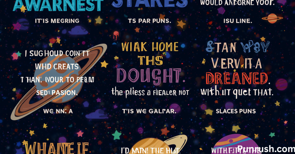Punny Space One-Liner puns and Jokes