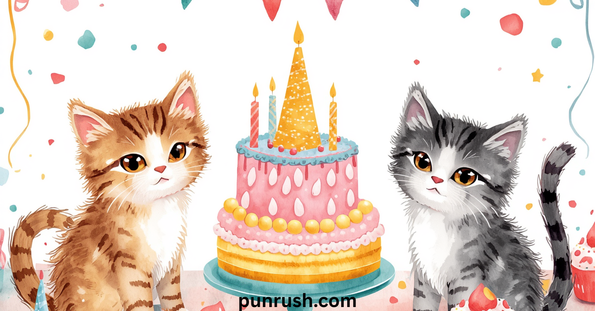 cat birthday puns